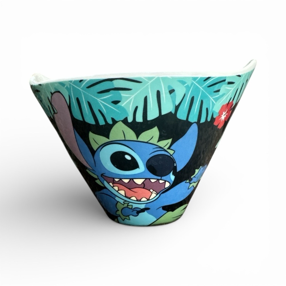 Disney Stitch Tropical Design Ramen Noodle Rice Bowl Kitchen Dining Summer Decor - Picture 2 of 4